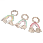 4AKID Rainbow-crochet-wooden-teething-ring
