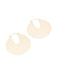 Goldair Gold Thin Laser Cut Hoop Earrings