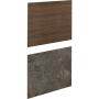 Kitchen Backsplash Laminate W300CM X H64CM X D0 8CM Walnut/charcoal