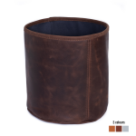 Leather Utility Basket - Brown