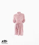 L&a Ladies Shirt Dress Pink