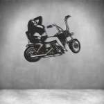 Harley Girl Motorcycle - Rust Coat L 600 X H 400MM