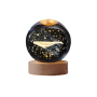 Whale Planet Crystal Ball With Luminous Base - Size M