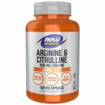 Now Sports Arginine & Citrulline 500 Mg 250 Mg – 120 Veg Capsules