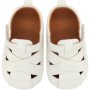 Made 4 Baby Unisex X-cross Hard Sole Shoe White 12-18M