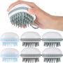6PCS Portable Scalp Massager Brush Set With Hotel-grade Scalp Exfoliator