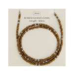 Beaded Glasses Chains Assorted Colours - Gold & Silver
