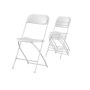 Tocc Yang Plastic Folding Chair White Set Of 4