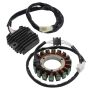 Motorcycle Magneto Stator Generator Ignition Coil Regulator Rectifier Compatible With Automotive Motorcycle Parts XVS400 Drag XVS400C Classic 5KP-8196