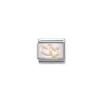 Composable Link Rose Gold Hearts Intertwined