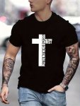 Do All Things Through Christ Print T Shirt Tees For Men Casual Short Sleeve T-Shirt For Summer