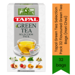 Green Tea Selection Pack 32 Flavoured Green Tea Bags Hari Chai 32 Tea Bags - Assorted Herbal Infusions For Daily Wellness &
