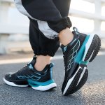 Men's Trendy Soft Sole Running Shoes With Good Shock Absorption Comfy Non Slip Lace Up Durable Sneakers For Men's Outdoor Activi