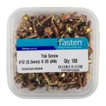 Ifasten Tek Screw NO12 5.5MMX20MM 100 Pt