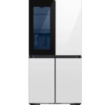 Samsung Bespoke 704L French Door Refrigerator With Customisable Design & Seethru Door – White Code : RF71DB975012FA