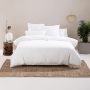 Linen House Providence White Waffle Duvet Cover Set 260cm x 230cm