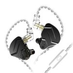 Kz Zsn Pro Hybrid Noise Isolating In Ear Monitor Earphones : Grey