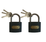 Smte 2 X Security Lock Iron Shackle 60MM With Keychain