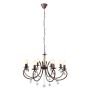 Eurolux - 8 Lights - Chandelier - 820MM - Country Brown