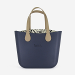 Original Handbag - Navy Tan - Pattern Inner