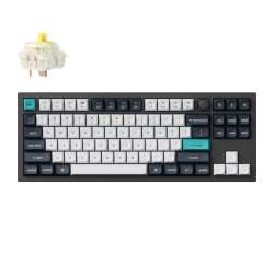 Keychron Q3 Max Qmk/via 80% Wireless Custom Mechanical Keyboard Banana Switch - Carbon Black