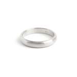 Men's Half Round Band In Silver - 5MM