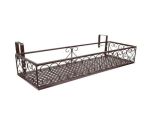 Iron Balcony Plant Pot Railing Shelf