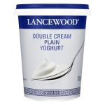 Lancewood Plain Double Cream Yoghurt 500G