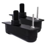 Pair Of HV-300 Hypervision Plastic Through Hull Transducers With Fairing Block To Be Cut From 0-25 Including Y-cable And 4M-EXTE