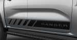 Next Gen Ford Ranger Double Cab Matte Black Door Speed Stripes For