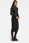 G-star Raw Slim Rib Hidden Pocket Dress - Black
