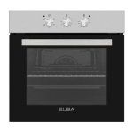 ELBA 60CM Multifunction Electric Oven With S S Panel And Black Glass Finish – 04 T60-3