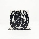 Napkin Holder For Table Black Cast Iron Napkins Holder For Dinner Table Home Kitchen Restaurant Picnic Party HORSE-2