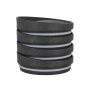 Huskee Universal Lid Set Of 4 - Charcoal