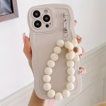 White Wave Flower Tpu Phone Case For Iphone 15 14 13 12 11 XS XR X 8 7 SE2 SE3 PLUS PRO Max