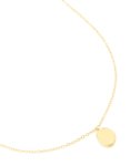 Waterproof Gold Plated Stainless Steel Oval Engravable Pendant Necklace