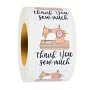 500PCS "thank You" Sewing Machine Decorative Stickers - Perfect For Handmade Projects Envelopes & Gift Bag Seals