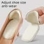 1PAIR Change Shoes From Big To Small Anti-wear Heel Stickers Anti-drop Heel Half-size Pads High-heel Insoles Shoe Size Adjustment Artifacts Heel Pads Which Can