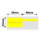 NB578 - NIIMBOT - K3 ONLY - 38X25+40MM - 1 000 YELLOW CABLE LABELS