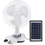 Solar Fan System LED Lamp 3W Solar Panel USB Output.