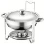 4.5-LITER Detachable Stainless Steel Buffet Food Warmer For Home Hot Pot
