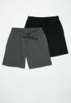 PoP Candy 2 Pack Shorts - Charcoal Grey & Black