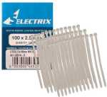 Cable-ties 2.5X100MM White 100S Bulk