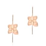 French Wire Bloom Drop Earrings - 18KT Rose Gold Vermeil