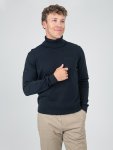 Roll Neck Knit - Black - Black XXL