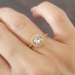 Kyla-gold Gold Plated 925 Sterling Silver Cz Solitaire Ring - Size 8