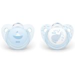 Nuk Silicone Trendline Soother - Baby Blue