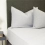 Jersey Knit Fitted SHEET Grey Melange - Double 137X190CM