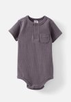 Cotton On The Short Sleeve Rib Pocket Bubbysuit - Rabbit Grey