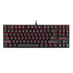 Redragon Kumara Mechanical 87 Key|red Backlit Gaming Keyboard - Black